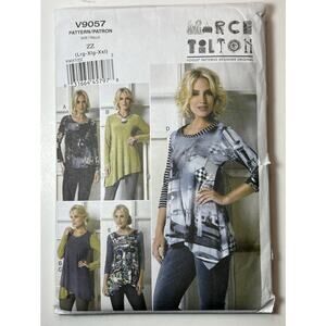 Vogue V9057 Misses Easy Pullover Tops Large - XXL - vn